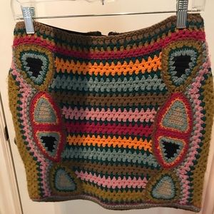 Anthropologie mini skirt